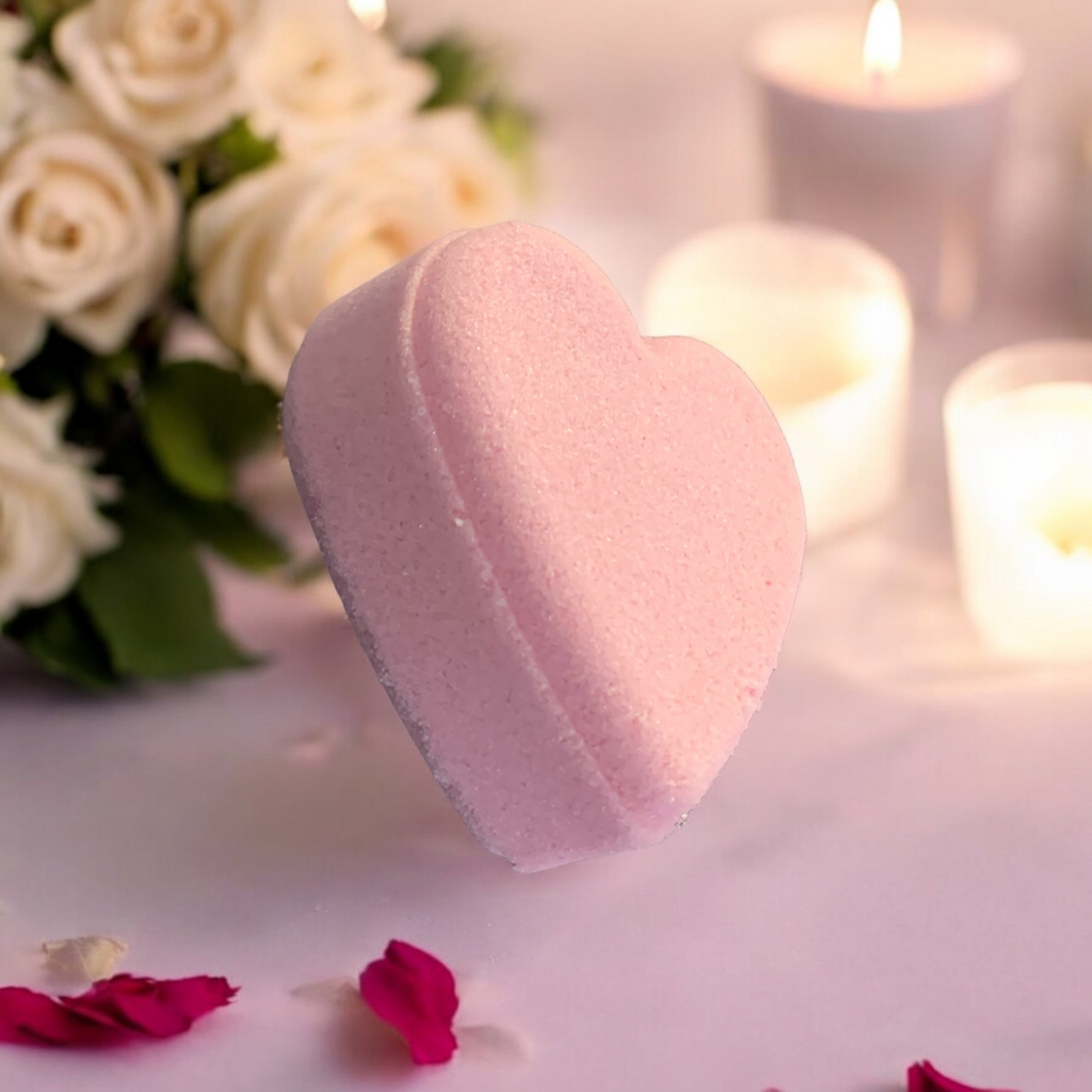 All Natural Heart Bath Bomb