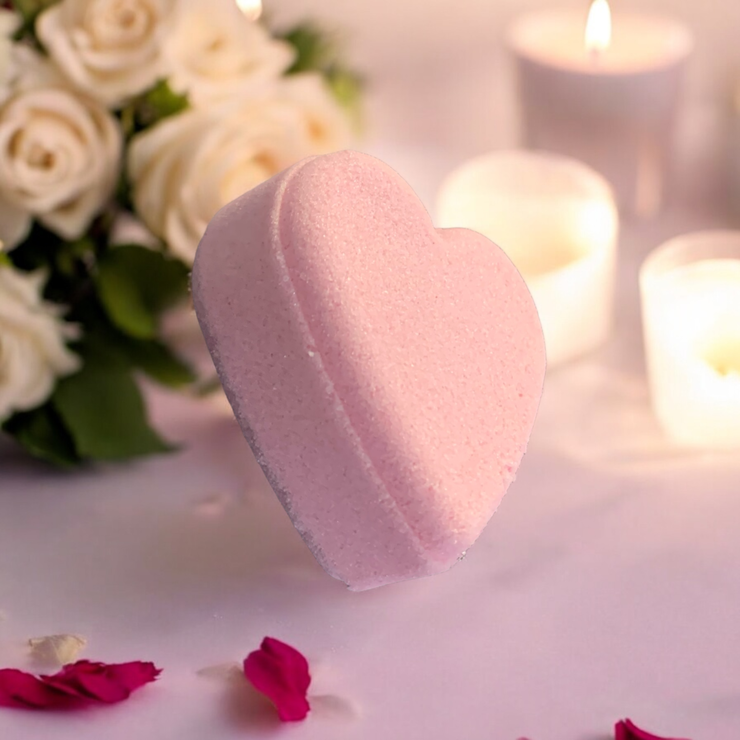 All Natural Heart Bath Bomb