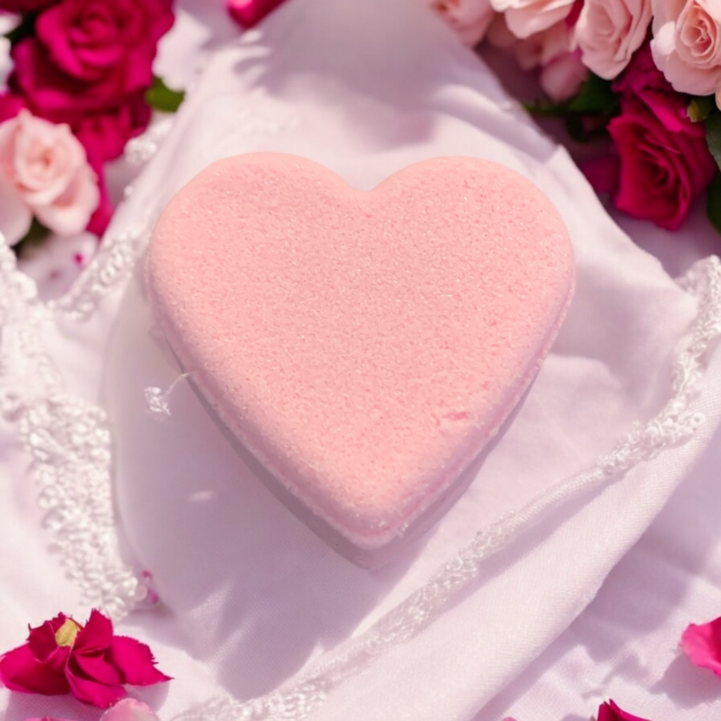 All Natural Heart Bath Bomb